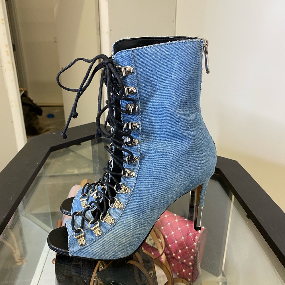 Balmain Denim Heels